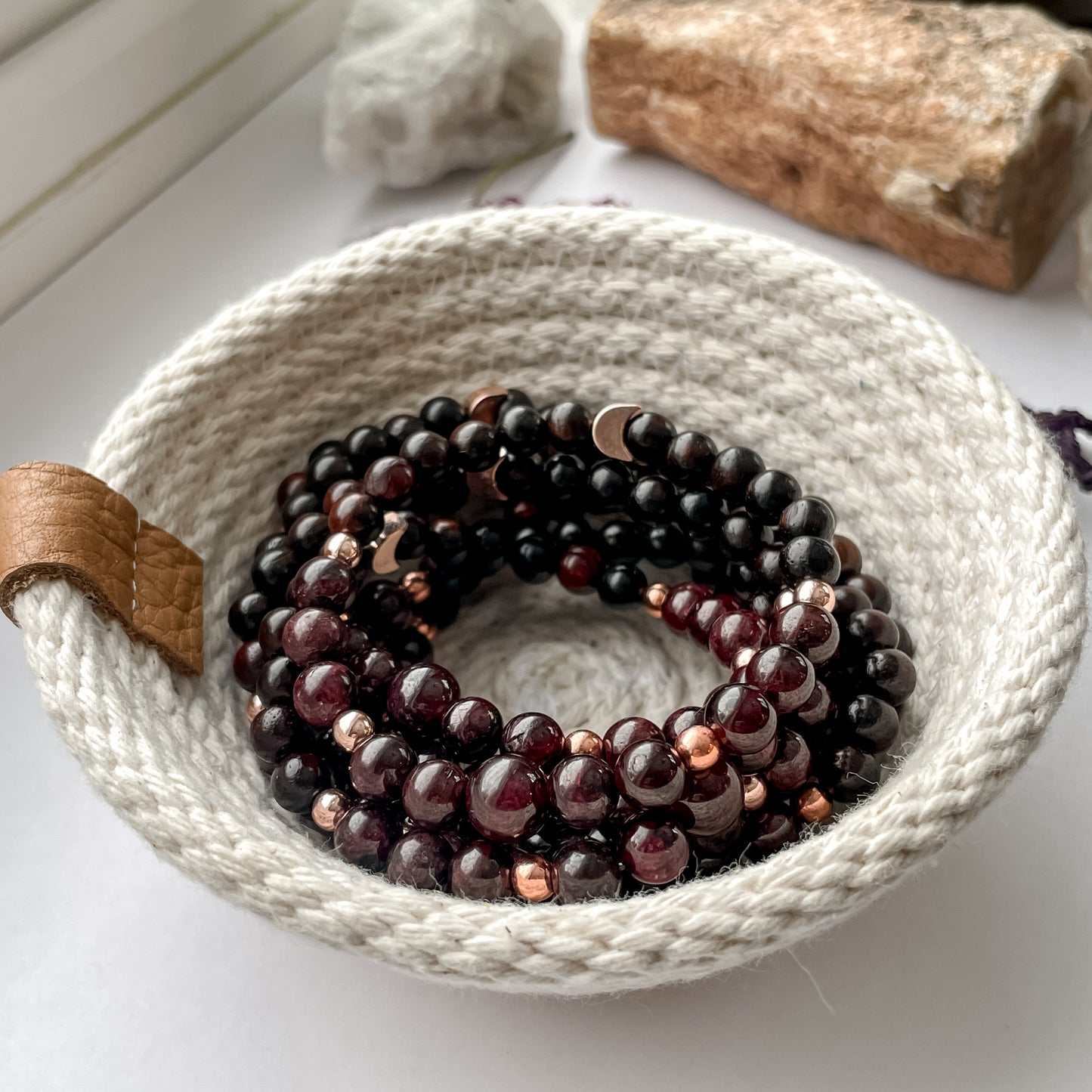 January Bracelet - Garnet