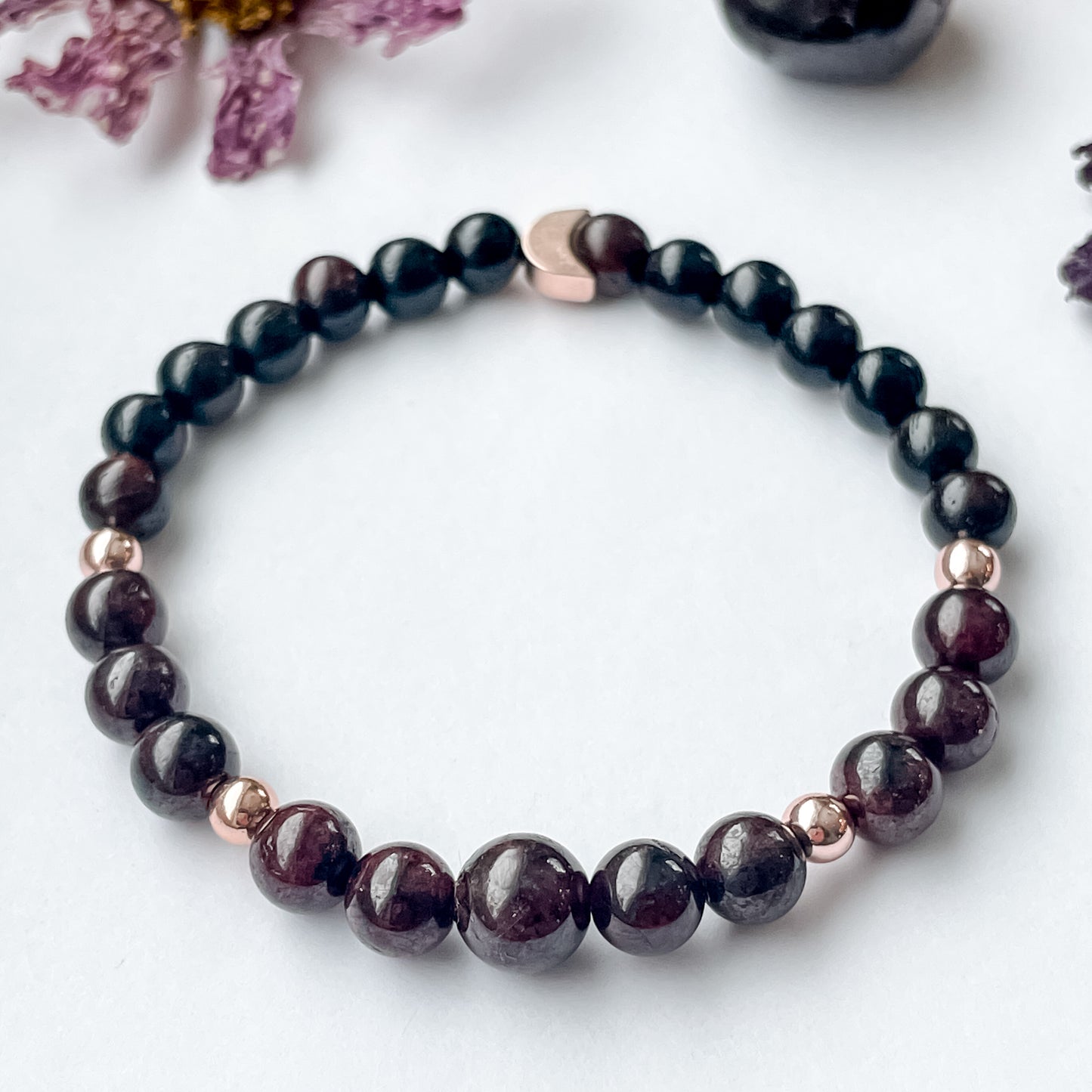 January Bracelet - Garnet
