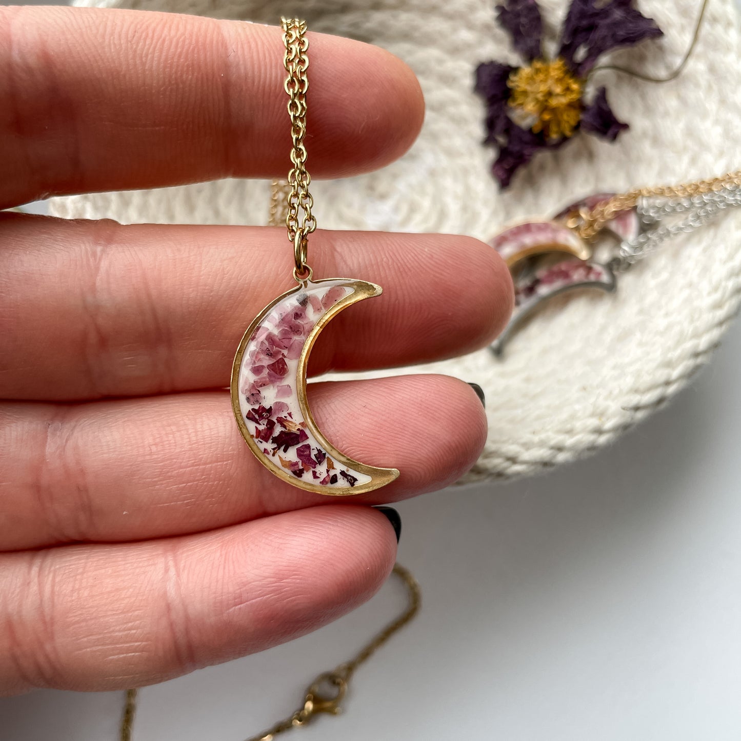 January Moons - Birthstone & Flower