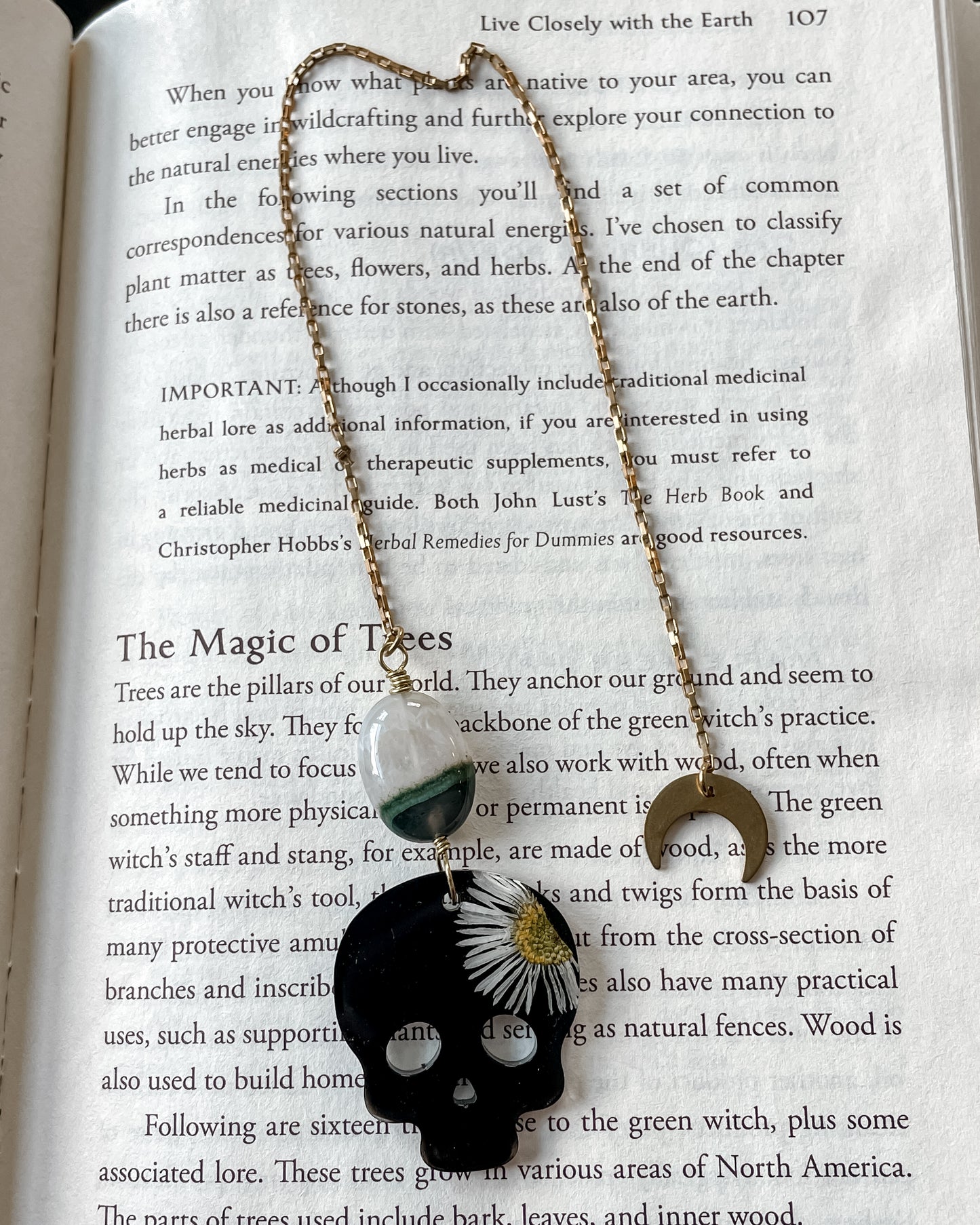 Daisy Skull Bookmarks