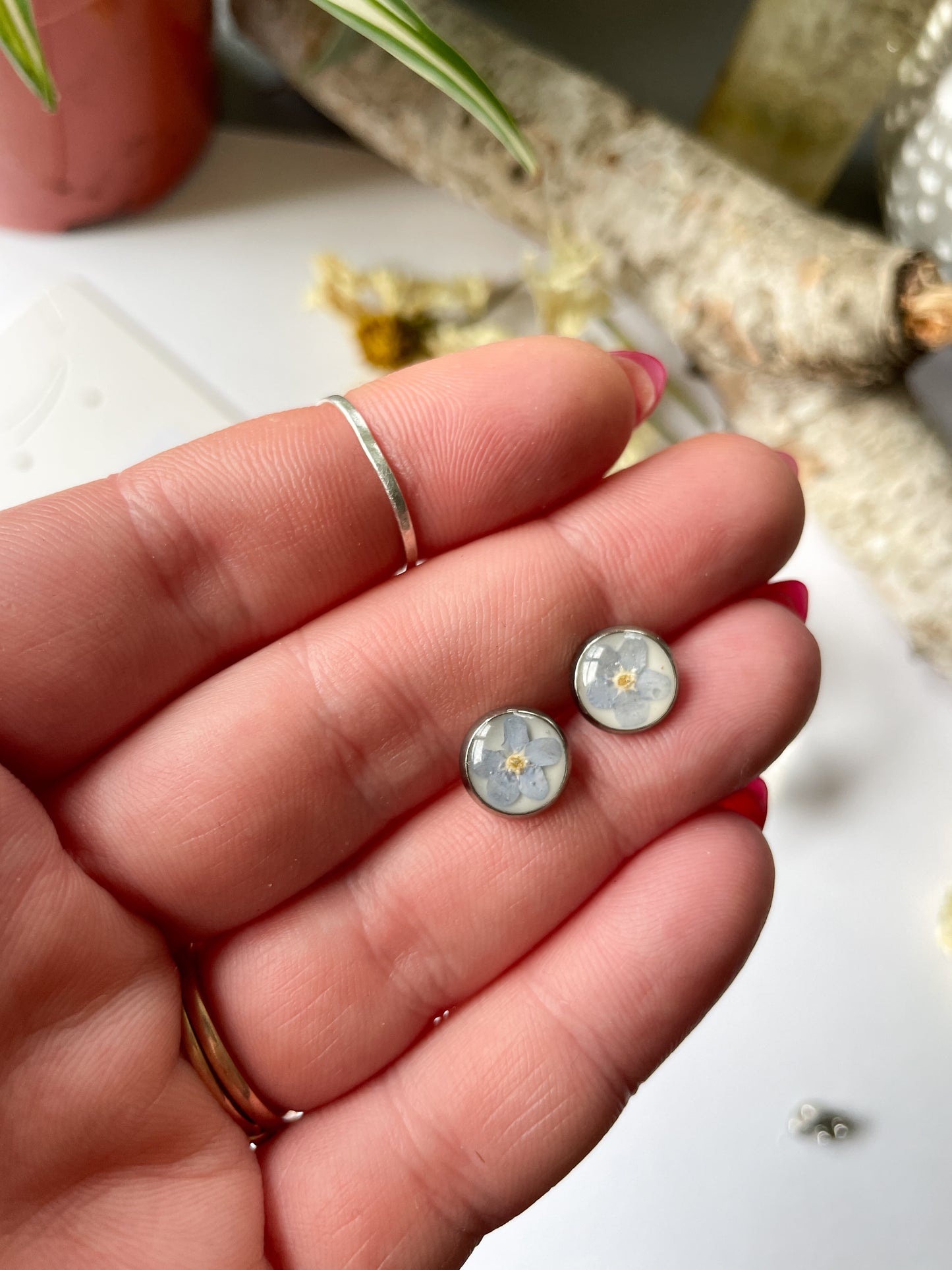 Forget Me Not Stud Earrings