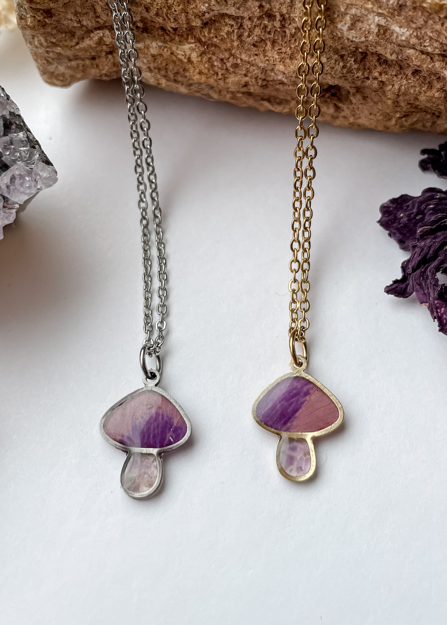 February Mushies - Birthstone & Flower