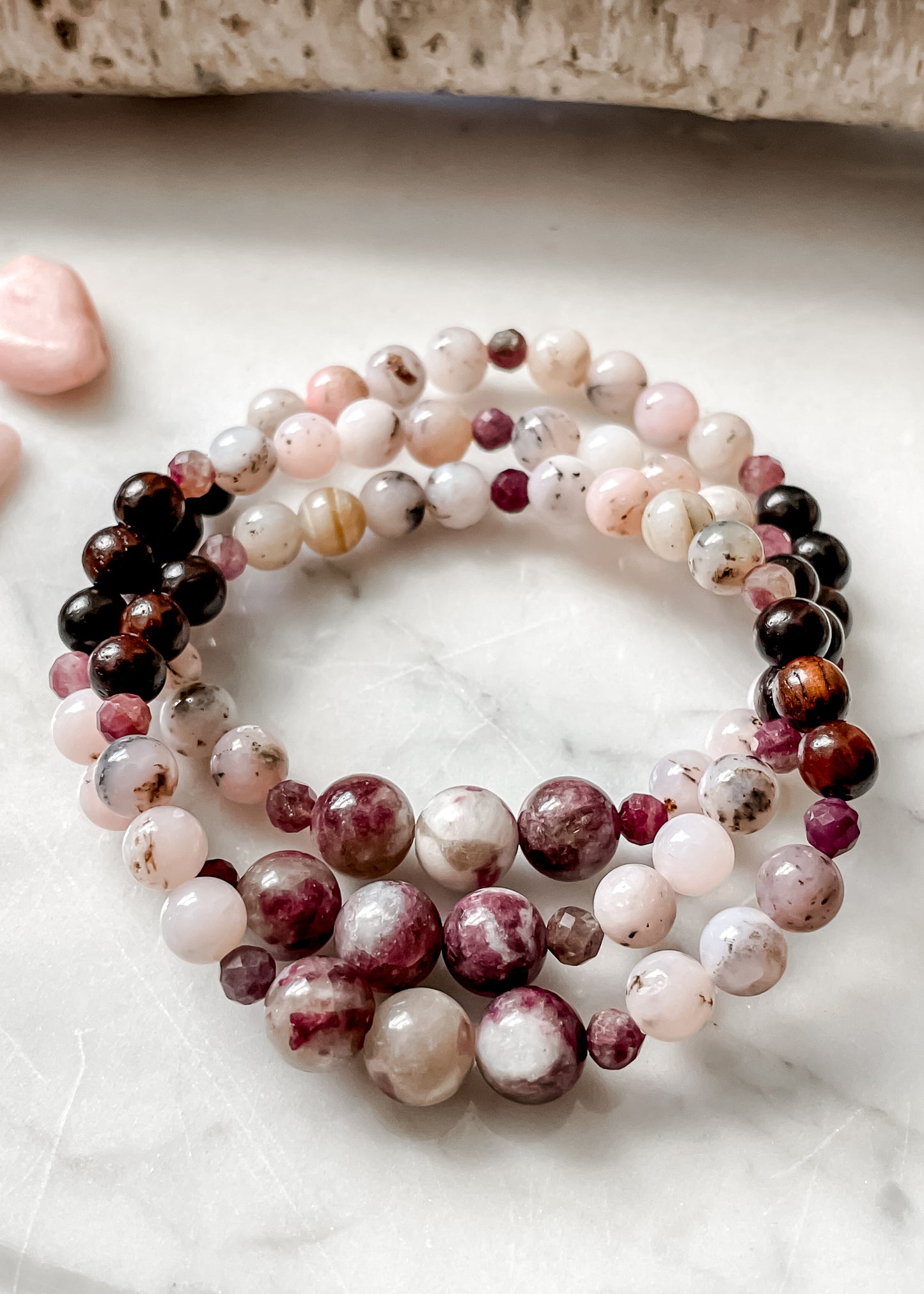 October Bracelet - Opal & Tourmaline
