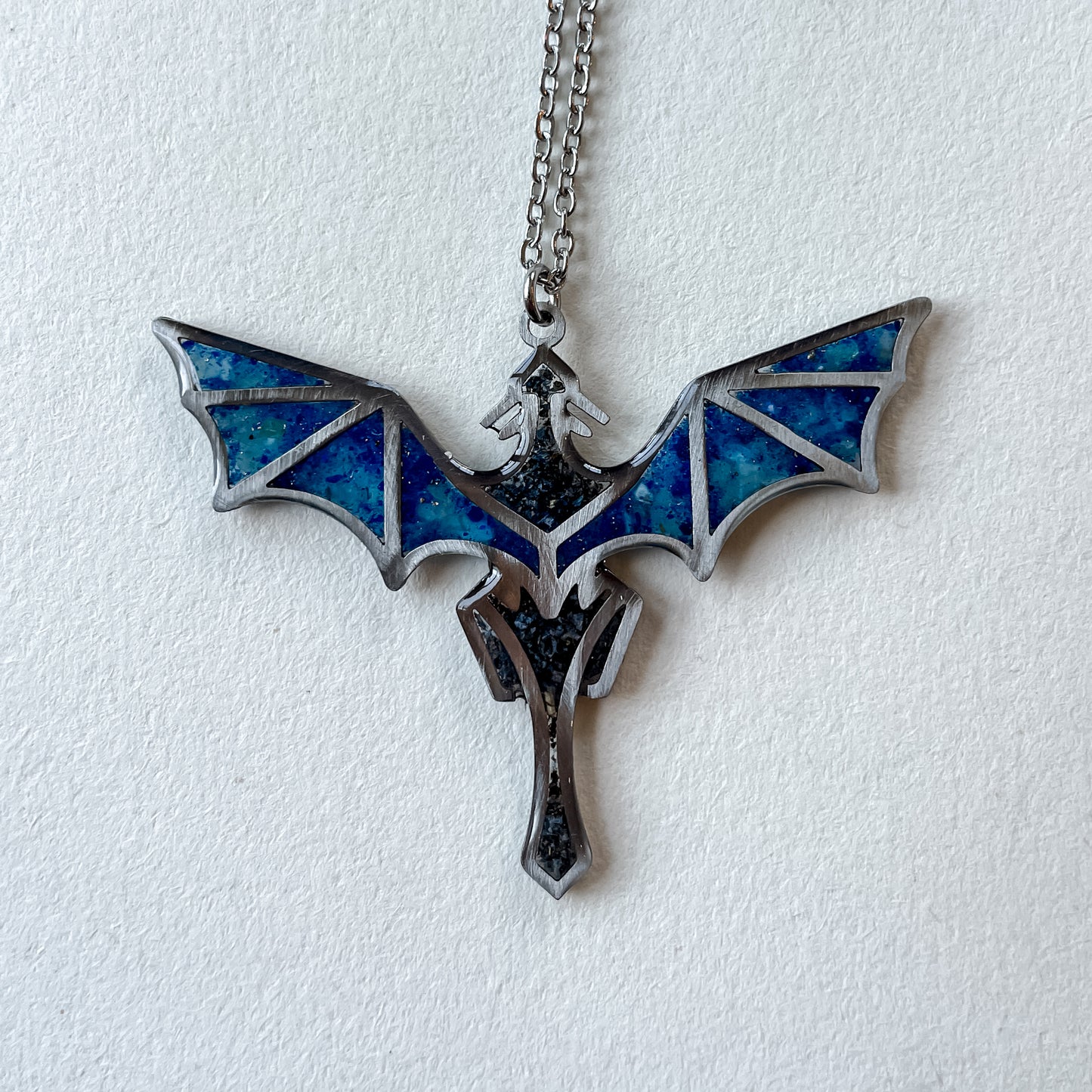 Flight of Dragons Necklace - Silver