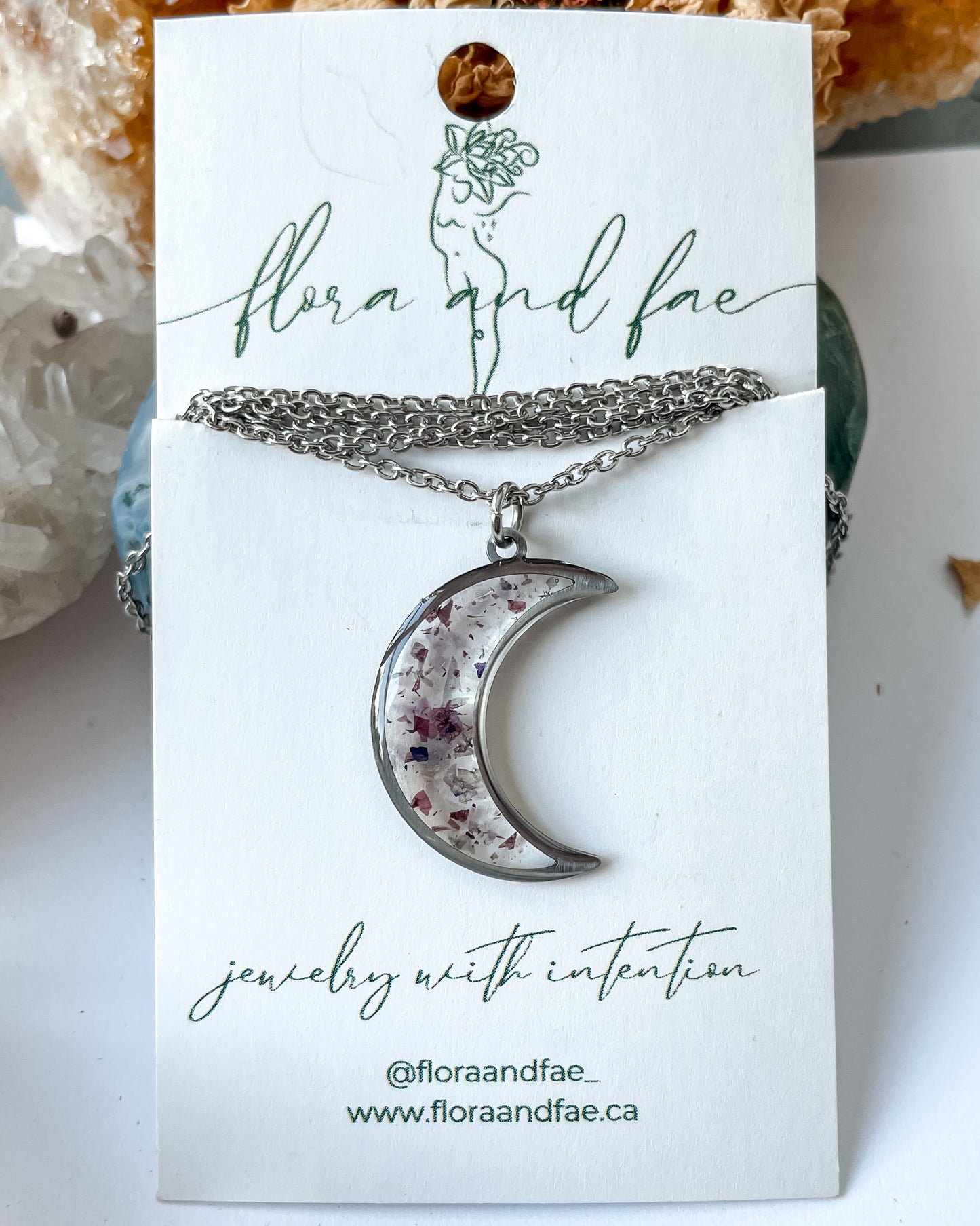 February Moons - Birthstone & Flower