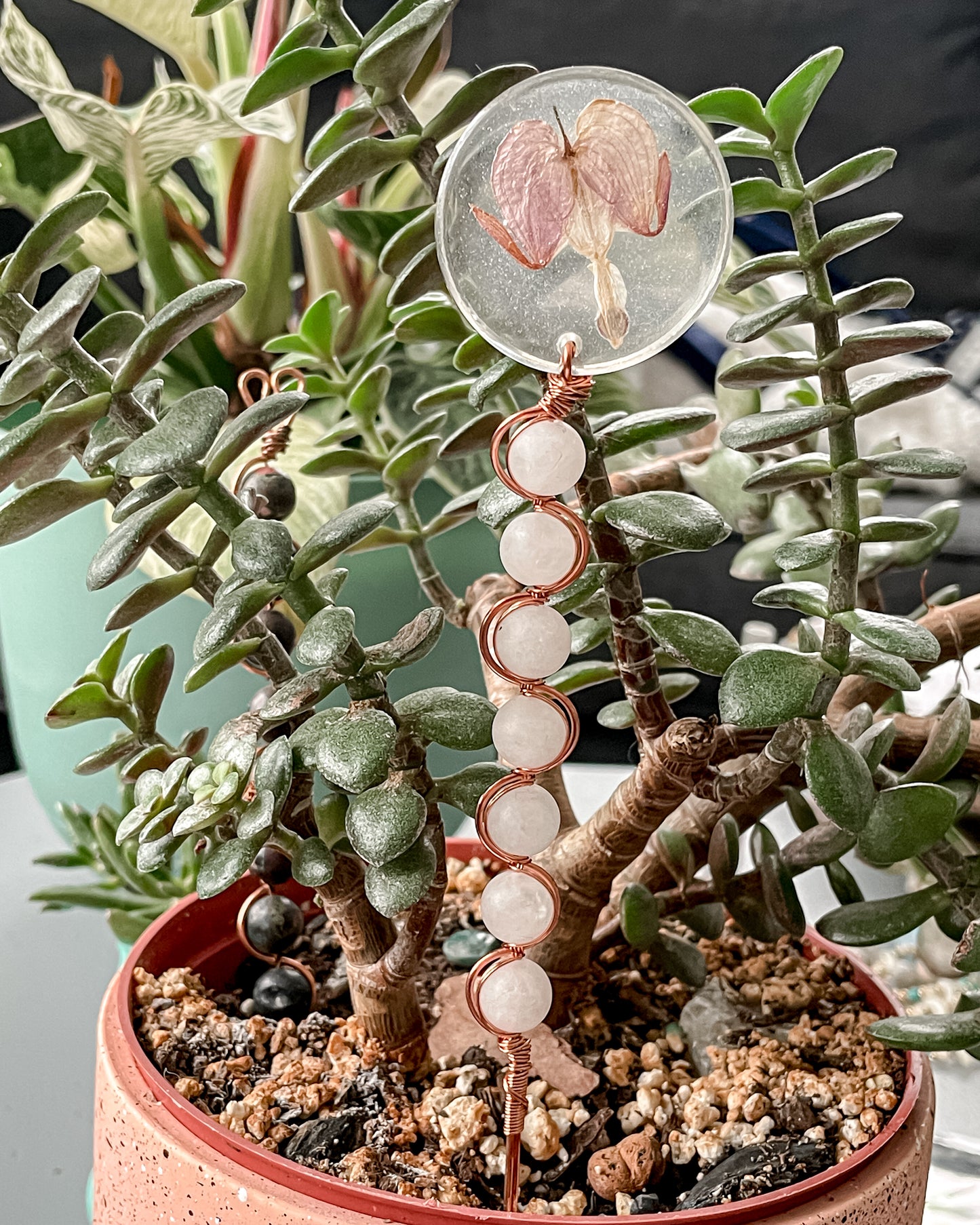 Botanical Crystal Plant Charms