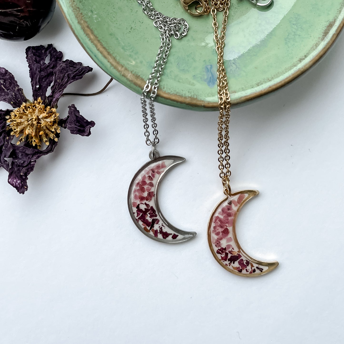 January Moons - Birthstone & Flower