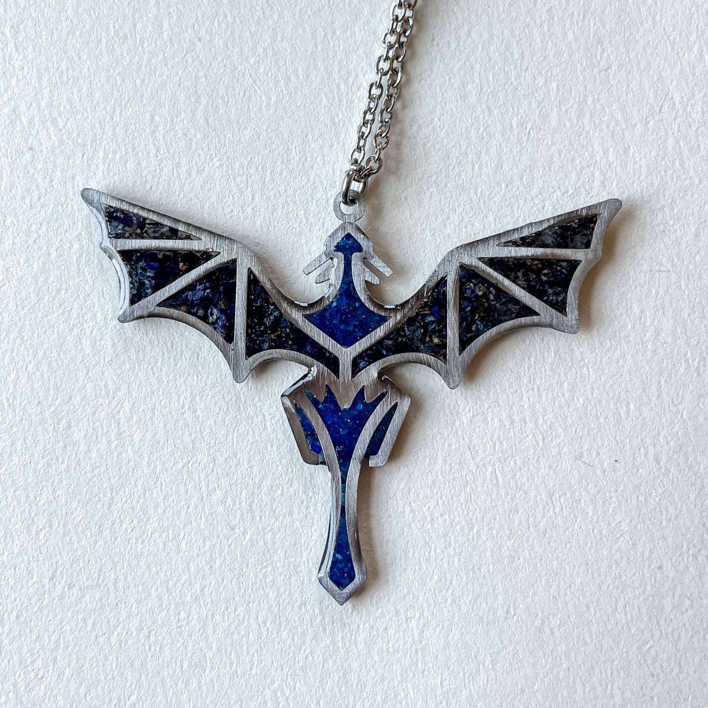 Flight of Dragons Necklace - Silver