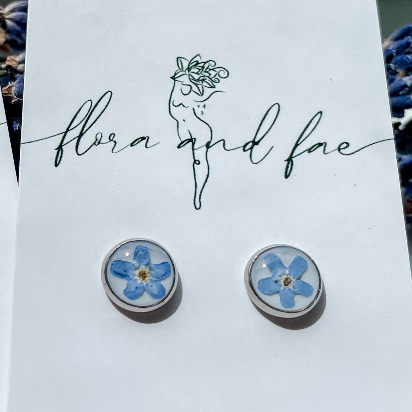Forget Me Not Stud Earrings