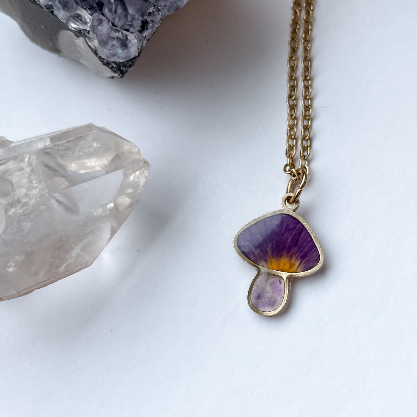 February Mushies - Birthstone & Flower