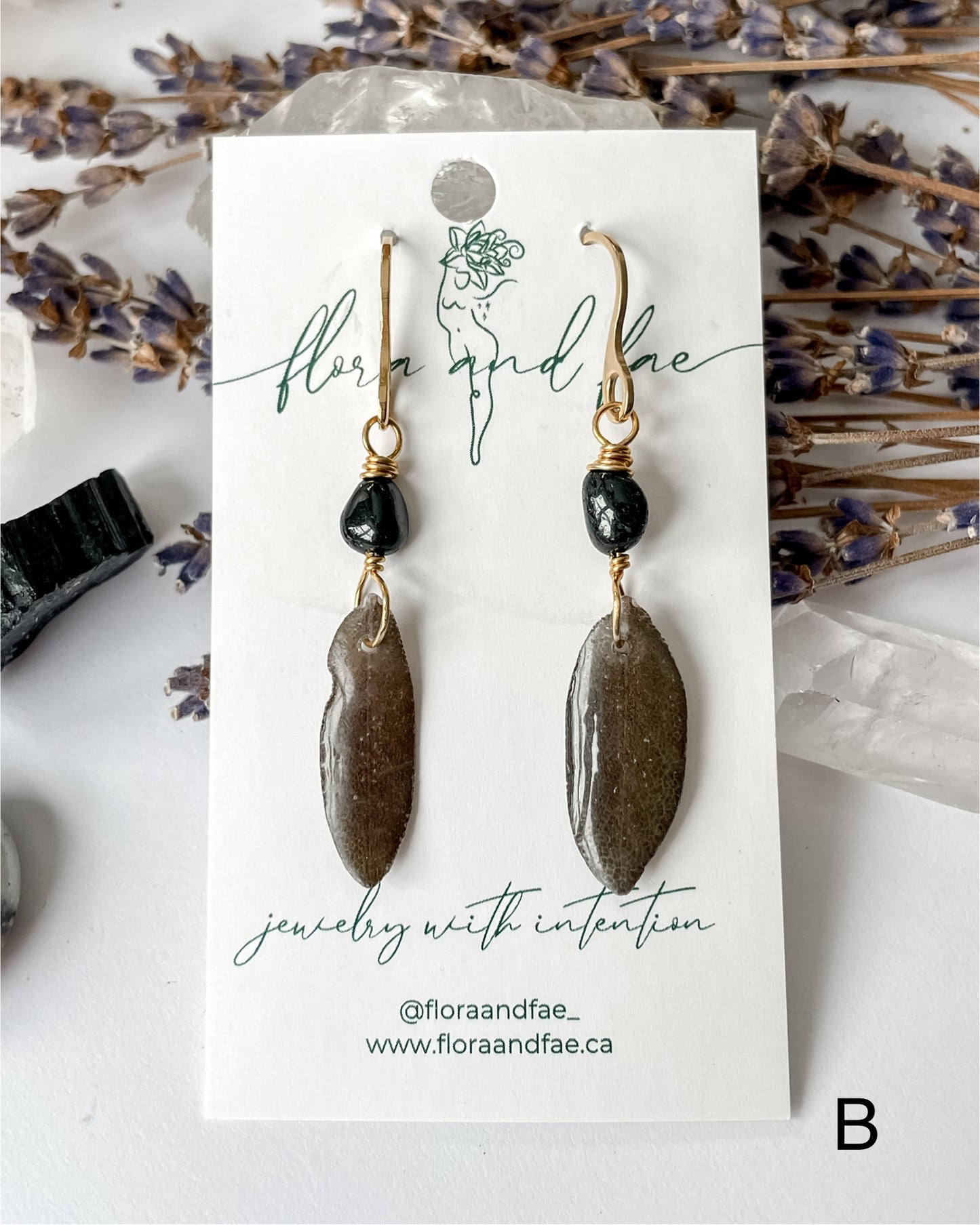 Sage Leaf Protection Earrings