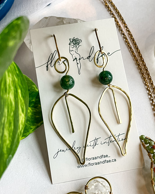 Mother Nature Leaf Earrings