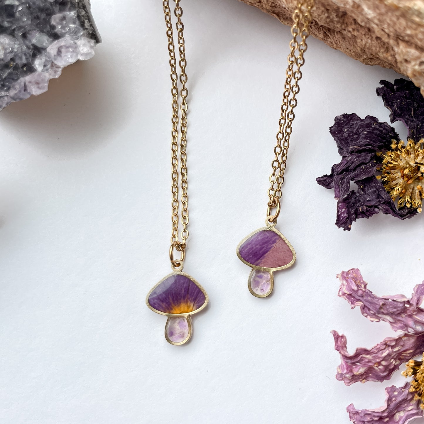 February Mushies - Birthstone & Flower