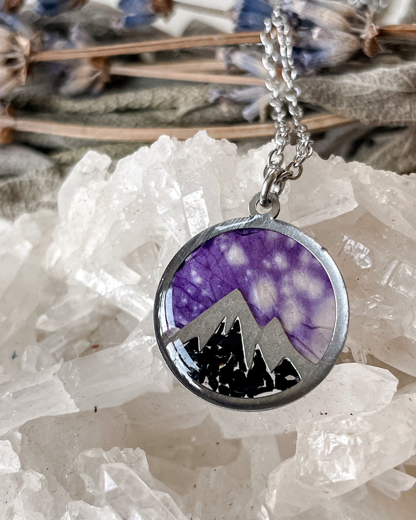 Night Sky Mountain Necklaces